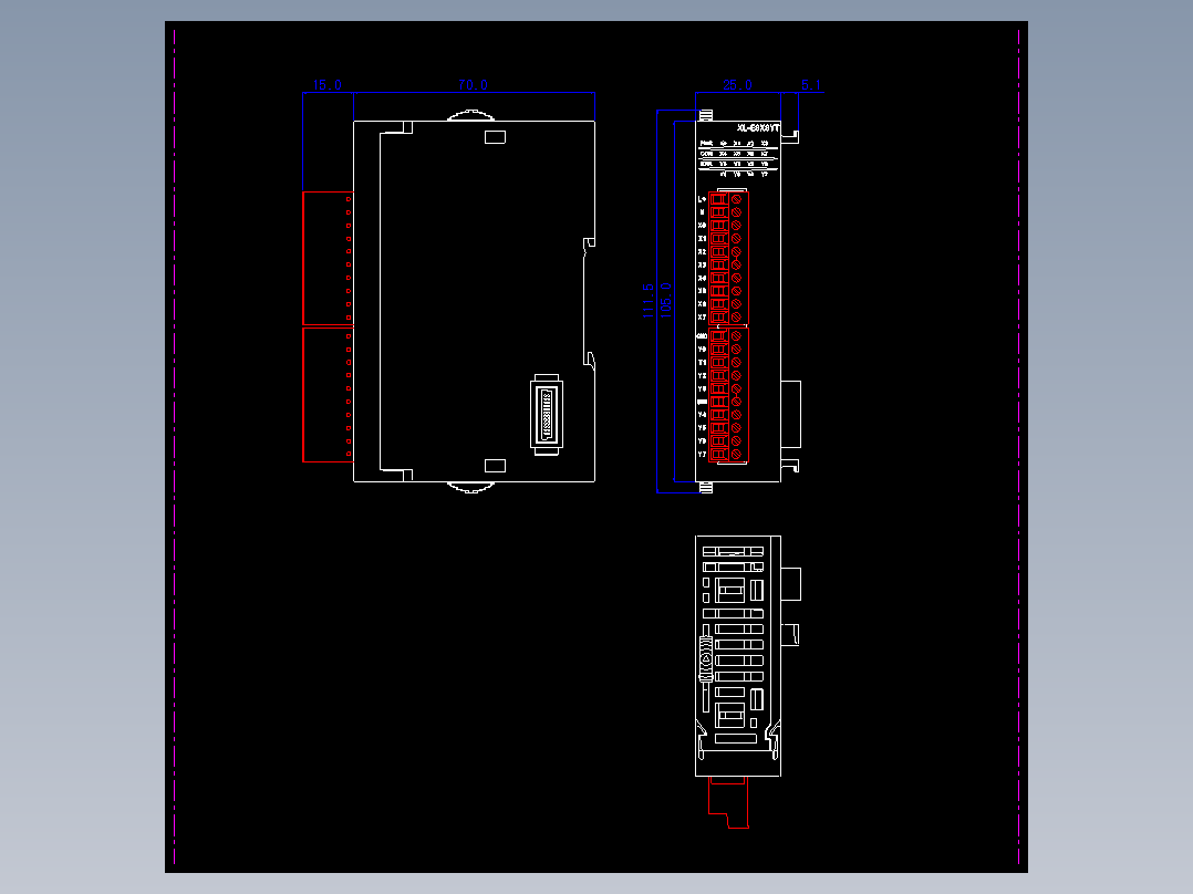 XL-E8X8YT、XL-E8X8YR外观图