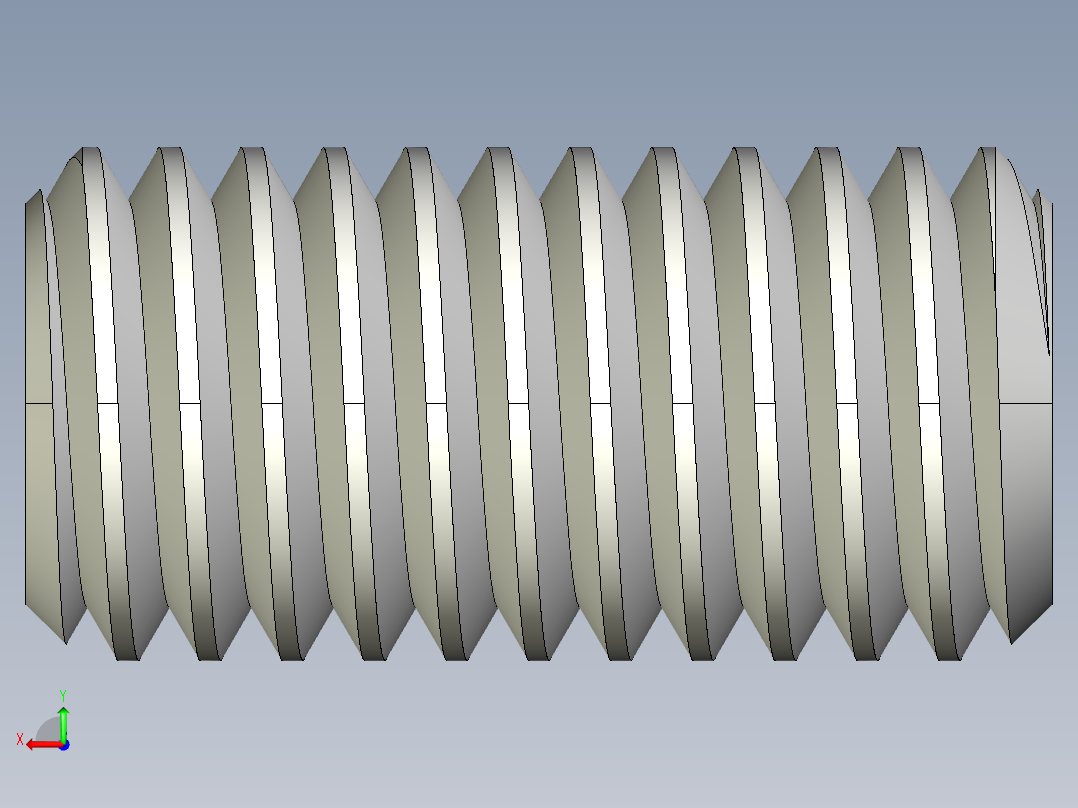 DIN 913-ISO 4026 固定螺钉-M5 L=10.STEP后视图