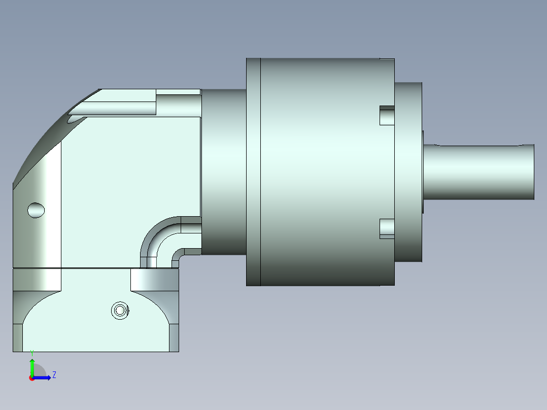 直齿ZPLE160-L2 22-110-145-M8.stp左视图