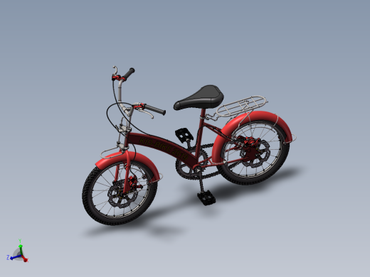 56---儿童单车（小型）sw2010三维图纸模型设计图纸