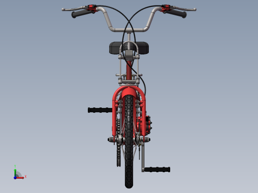 56---儿童单车（小型）sw2010三维图纸模型设计图纸前视缩略图