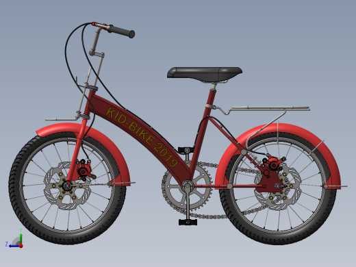 56---儿童单车（小型）sw2010三维图纸模型设计图纸右视缩略图