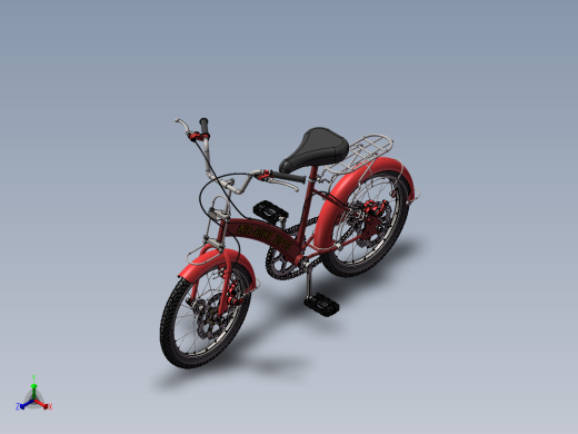 56---儿童单车（小型）sw2010三维图纸模型设计图纸正等轴测缩略图