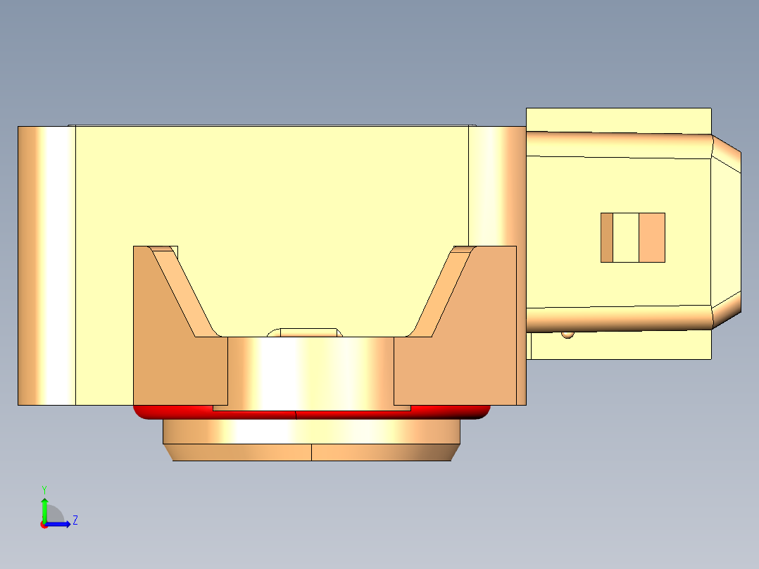 NOVOTECHNIK角度位移传感器SP-5000 系列左视图