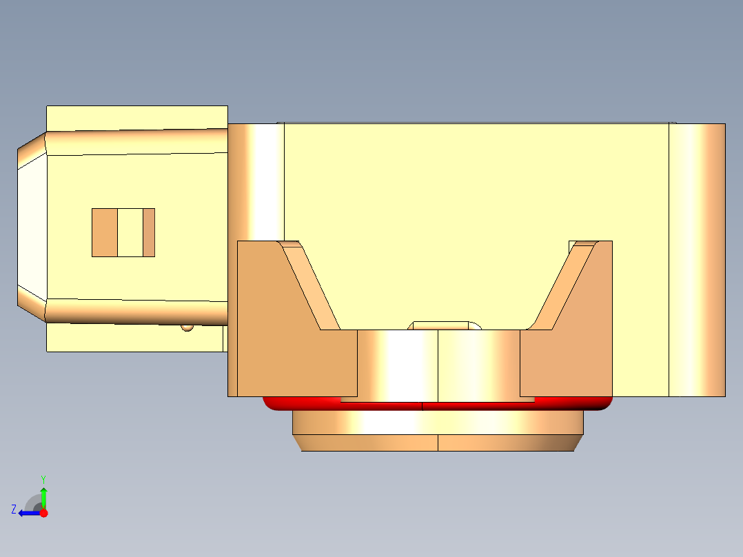 NOVOTECHNIK角度位移传感器SP-5000 系列右视图