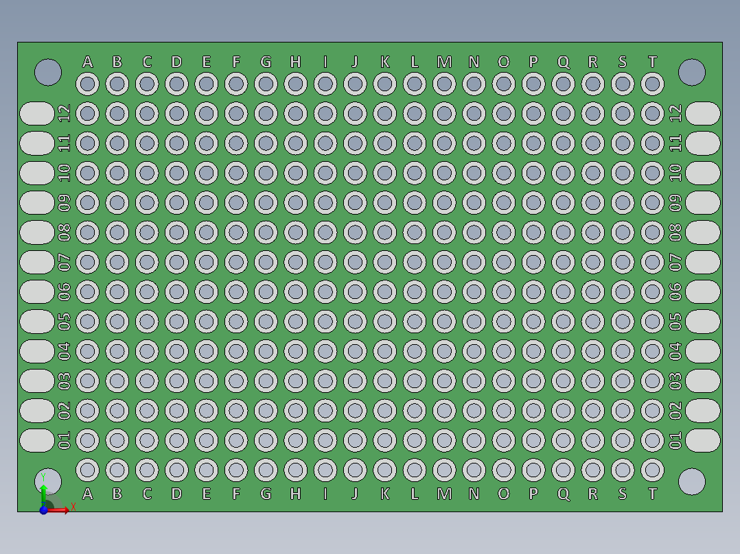 电容器 二极管 电阻器-40mm x 60mm Proto PCB
