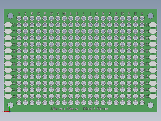 电容器 二极管 电阻器-40mm x 60mm Proto PCB后视缩略图