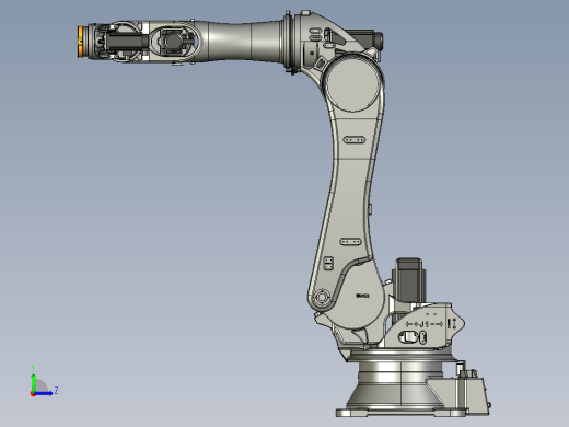 埃斯顿ER220B-2650 六轴工业机器人三维模型资料左视缩略图