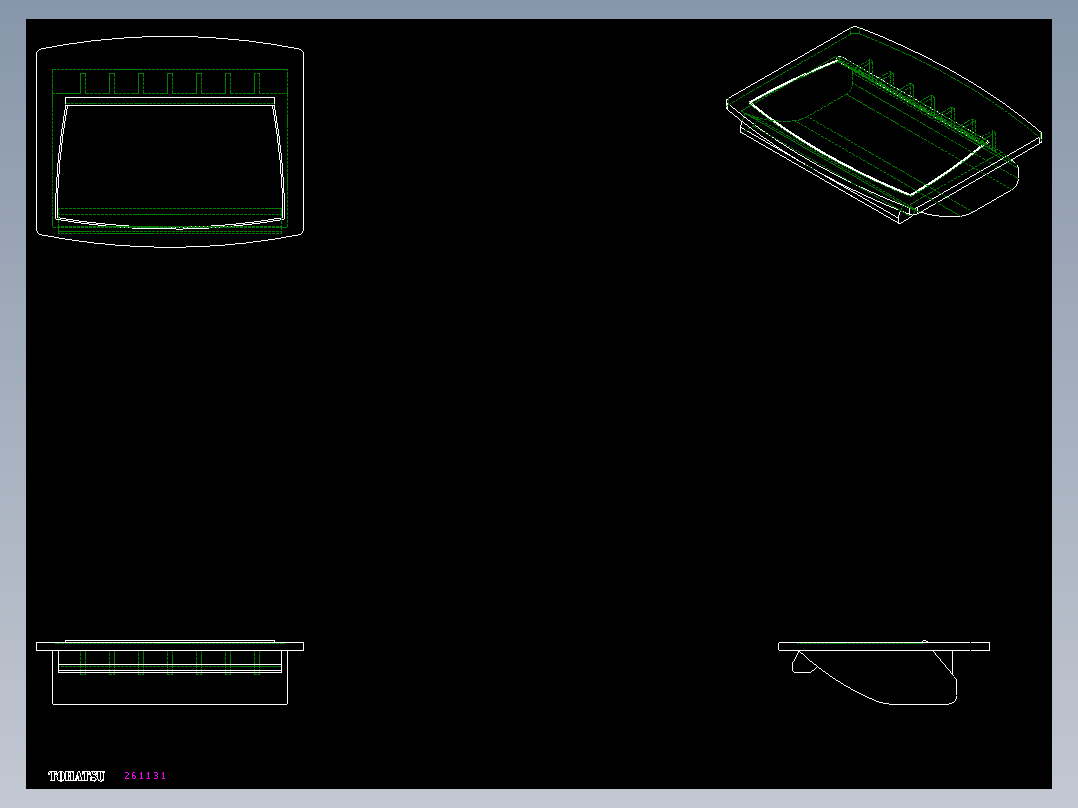 人體工學型把手EPR-SH,EPR,F-SH-2D多系列多零件图纸模型