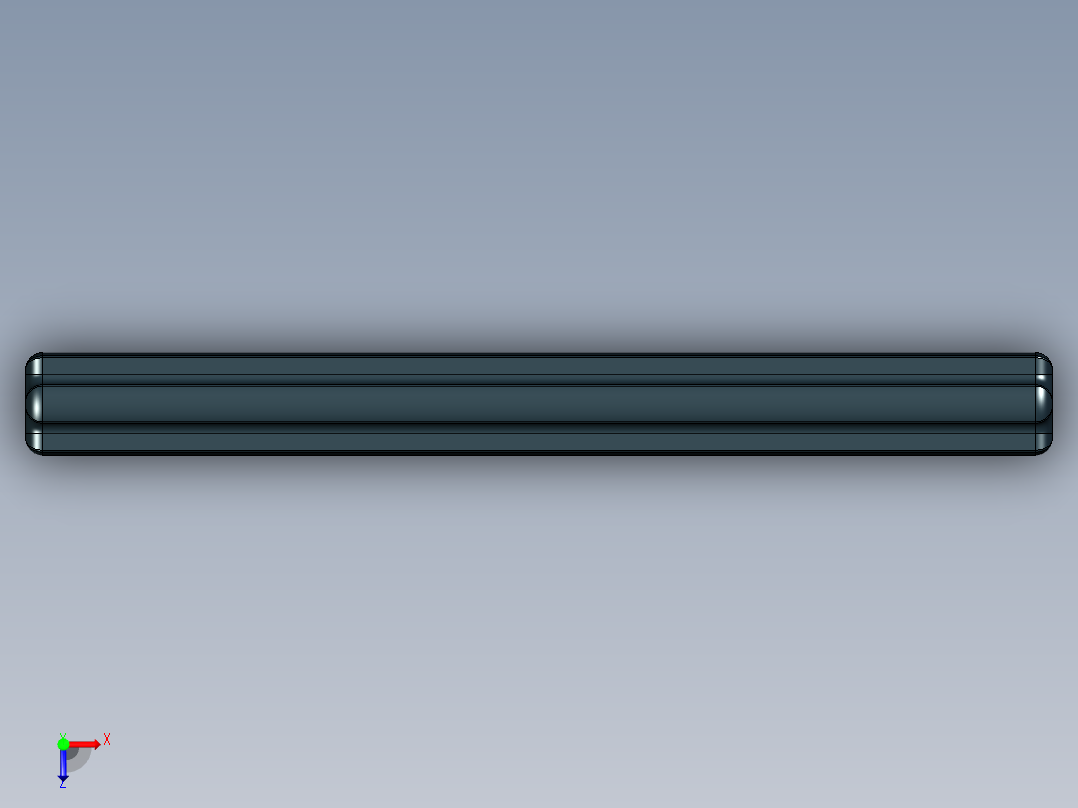 乐高机械组车桥-3706 Black Technic Axle 6.IGS俯视图