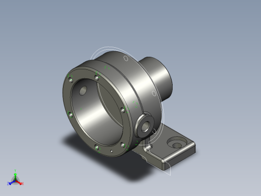 泵体镗孔夹具（CAD图+UG三维）