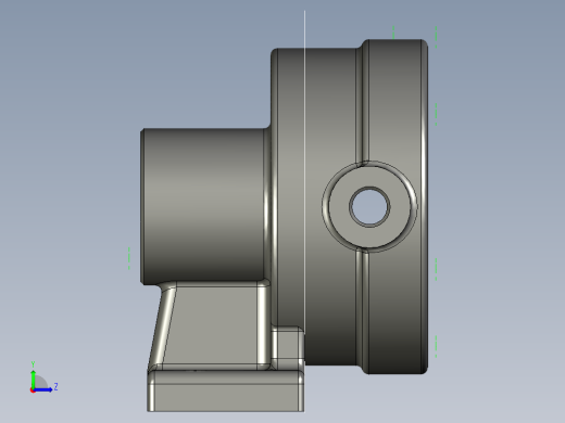 泵体镗孔夹具（CAD图+UG三维）左视缩略图