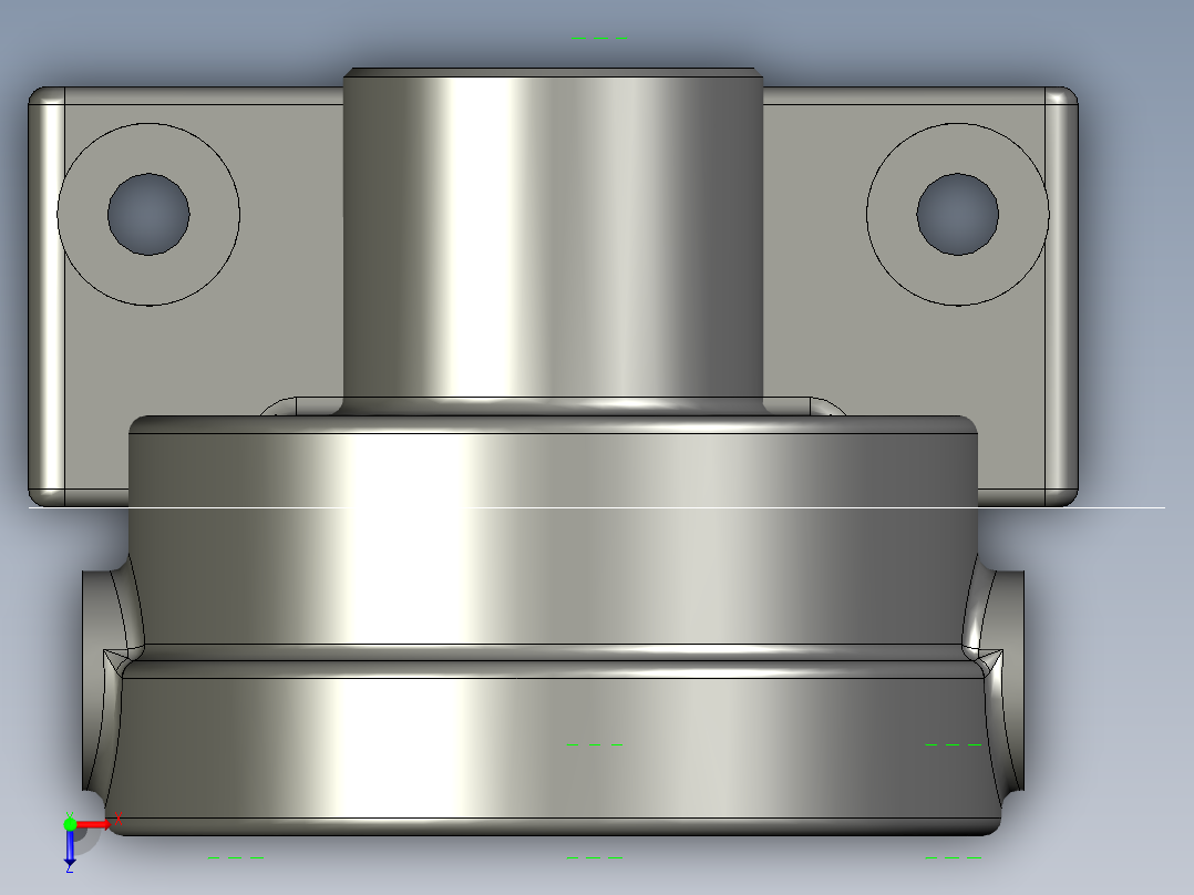 泵体镗孔夹具（CAD图+UG三维）俯视图