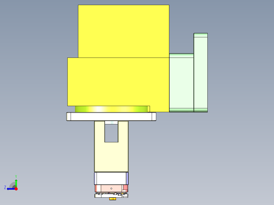 ZX550-笔记本CNC工装夹具三维模型CNC7-0521右视图
