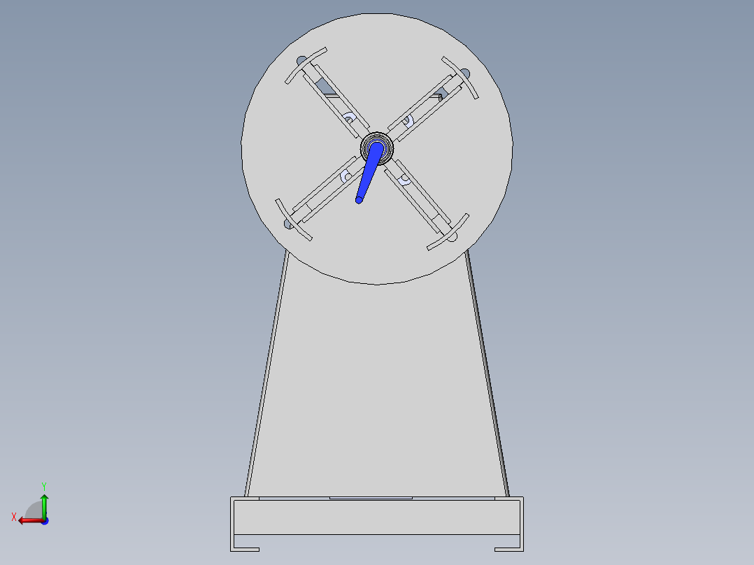 冲床放料机（sw20可编辑+工程图+bom）后视图