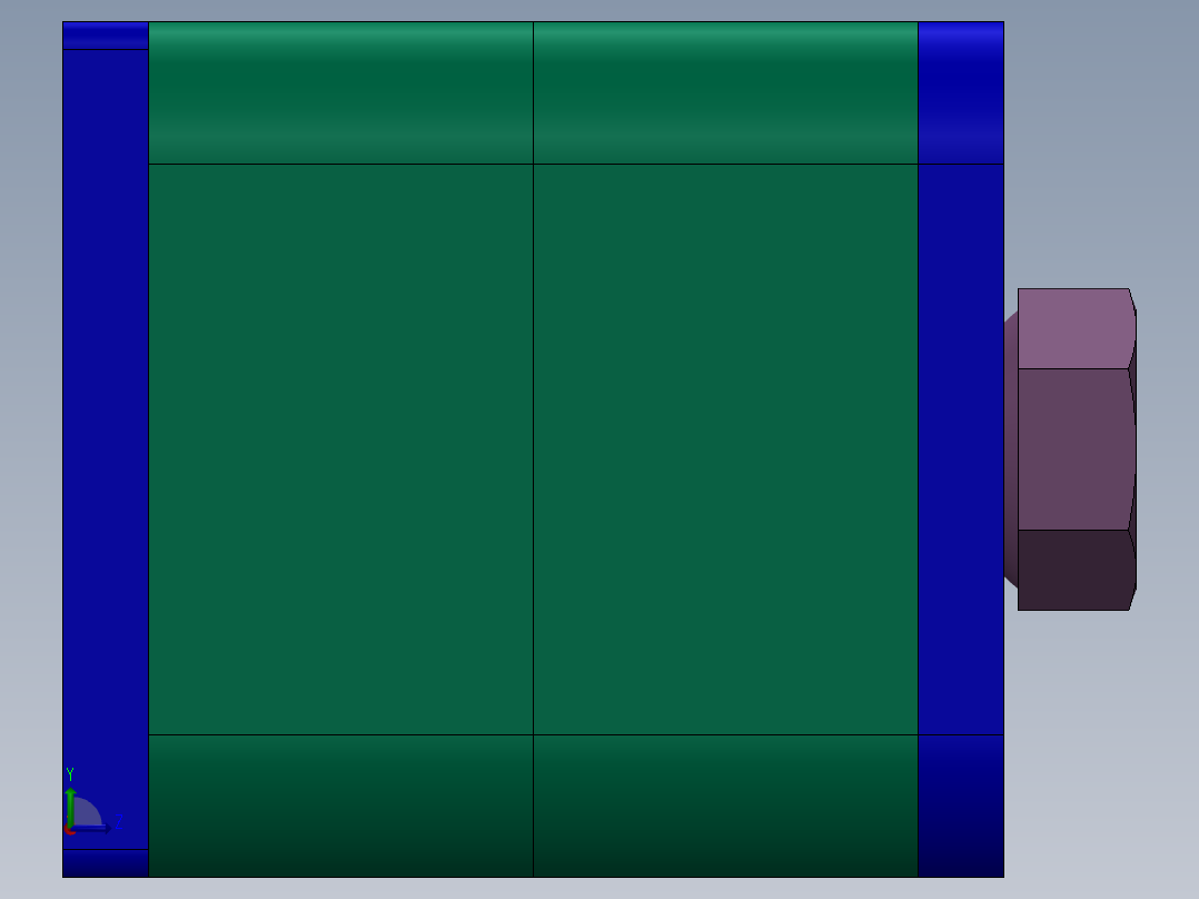 7个型号液压轻型管夹左视图