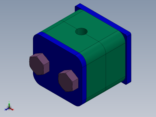 7个型号液压轻型管夹正等轴测缩略图