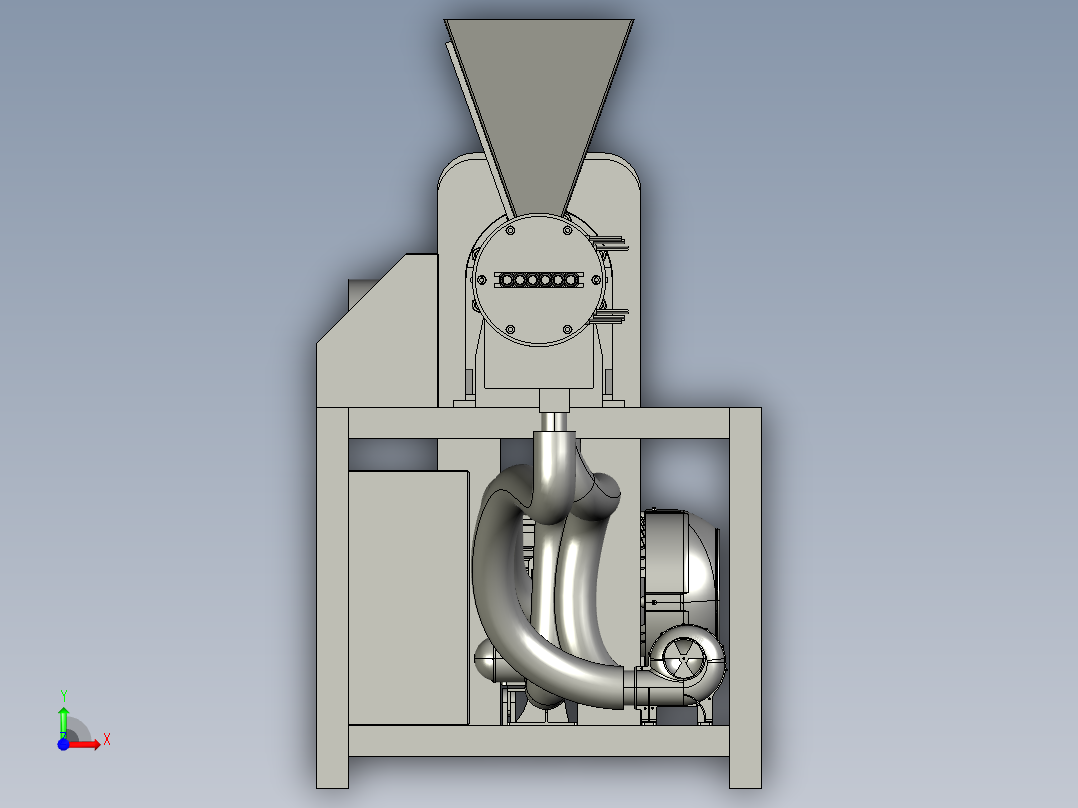 螺杆挤出机前视图