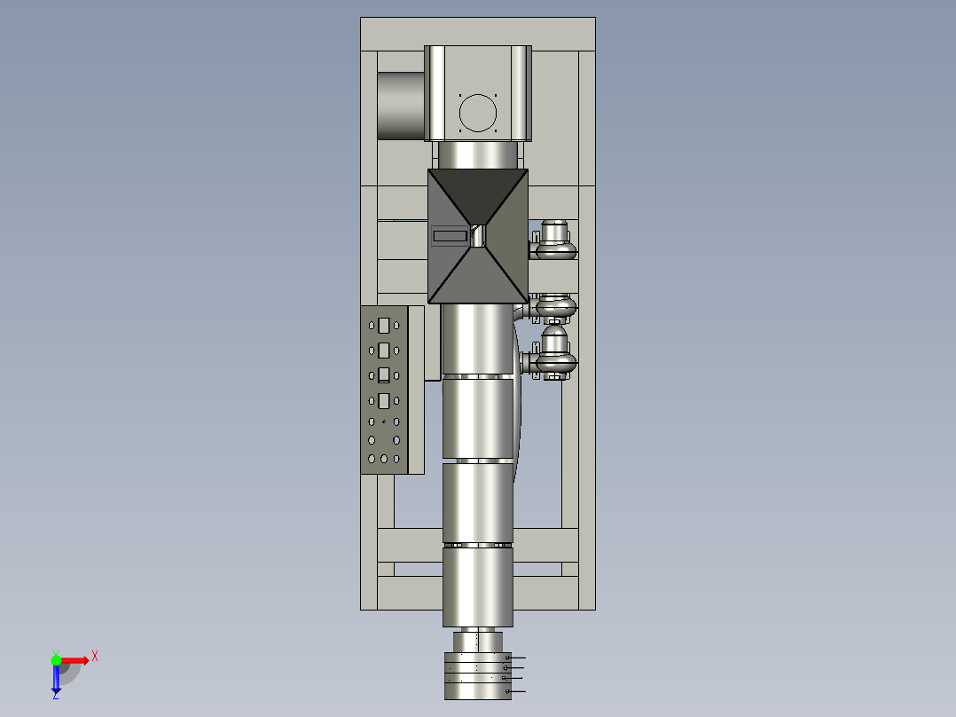 螺杆挤出机俯视图