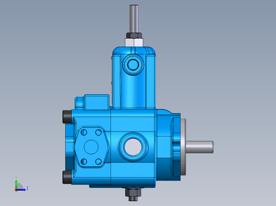 Continental Hydraulics-PVR15液压元件左视图