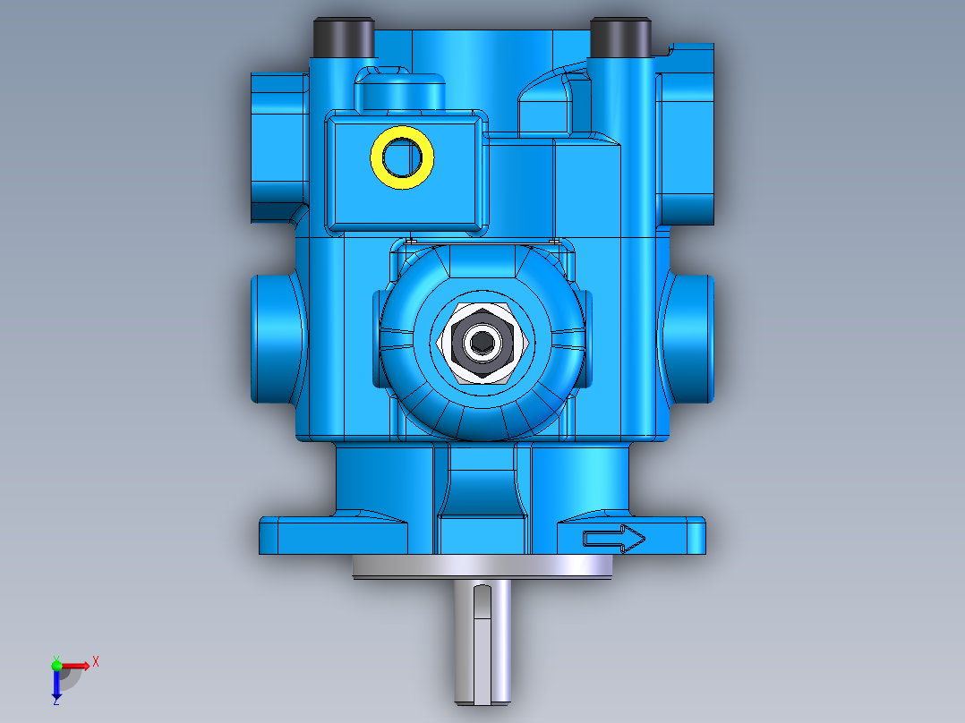 Continental Hydraulics-PVR15液压元件俯视图