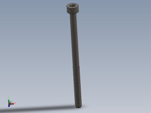 Screw_DIN_912_M2.5x40_A2.SLDPRT公制内六角螺钉
