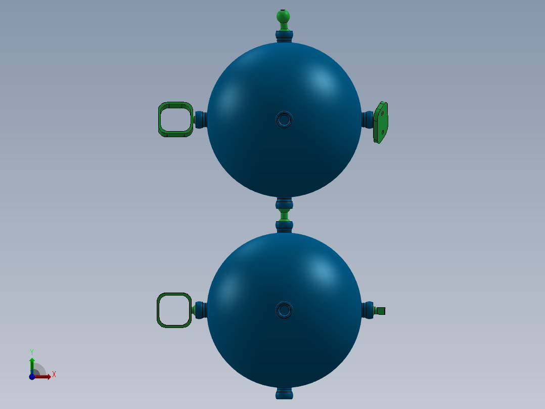 模块化鸟舍夹前视图