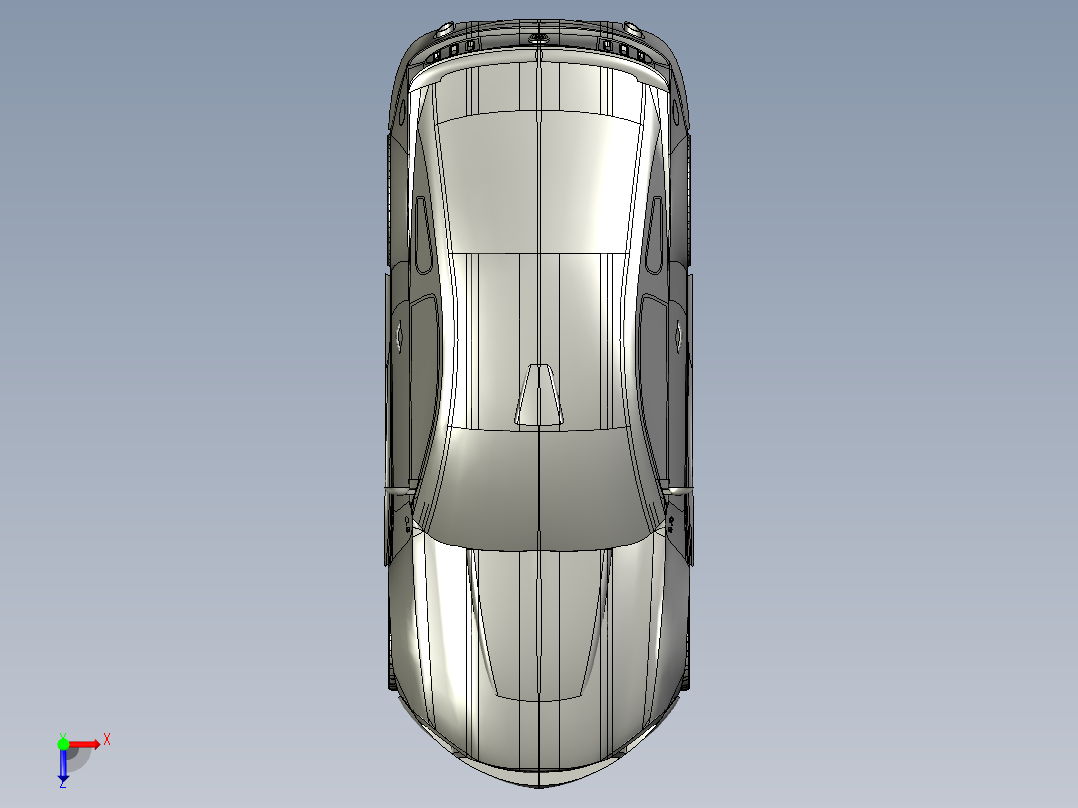 B3004175-福特野马 - 表面俯视图