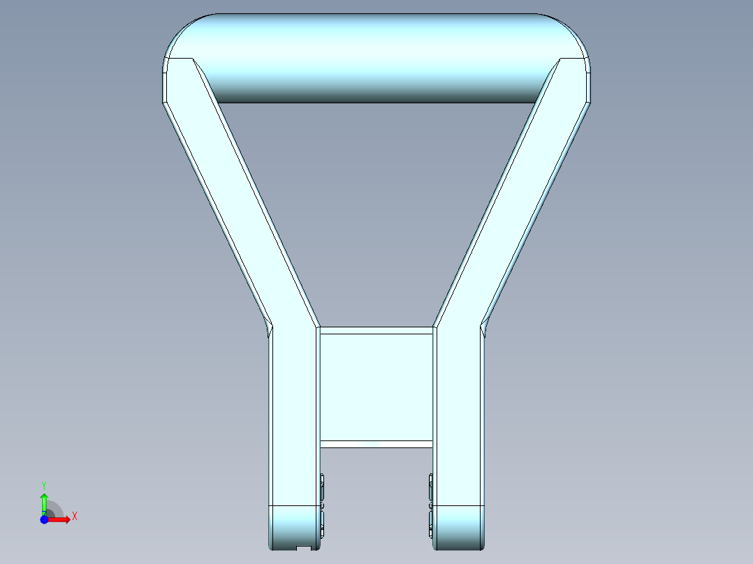 B2004468-CST1000割草机手柄前视图
