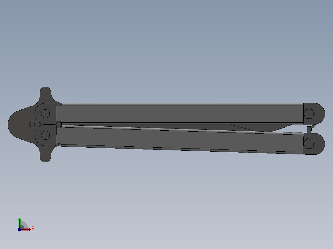折叠刀、刀 (10)前视图