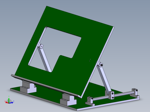 液晶模组点灯架三维