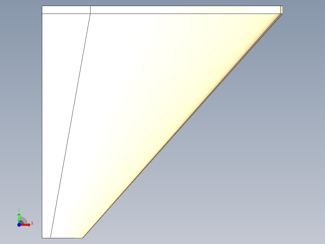 三角翼模型前视图