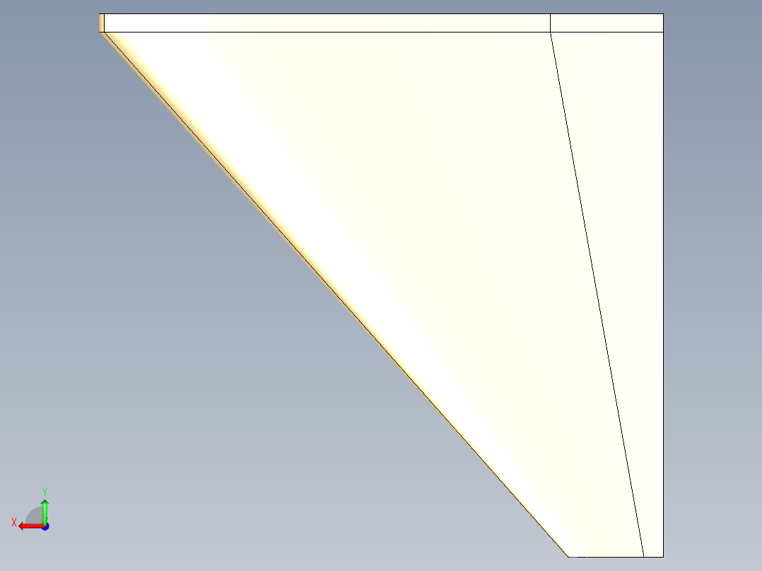 三角翼模型后视图