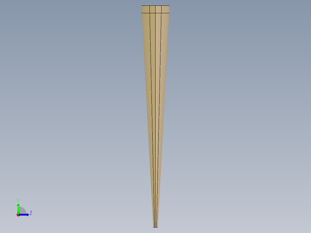 三角翼模型左视图