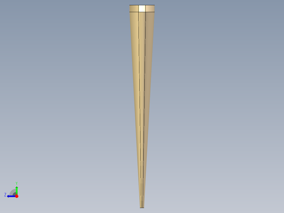 三角翼模型右视图