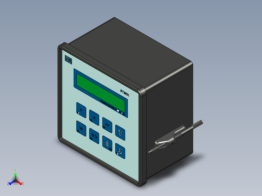 PFC控制器和万用表Weg型号PFW-T12主视图