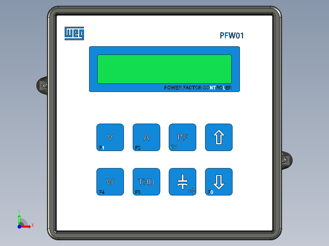 PFC控制器和万用表Weg型号PFW-T12前视图