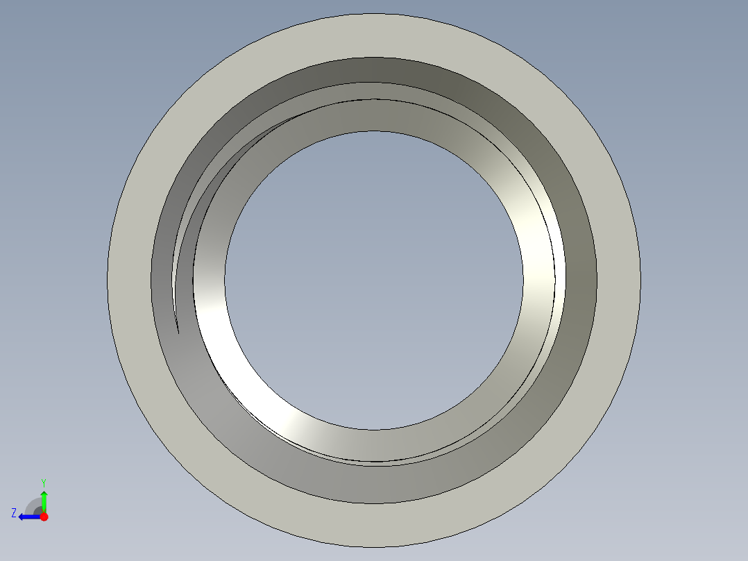 螺纹管管箍-等径有边 DN8右视图