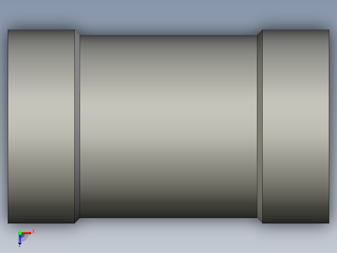 螺纹管管箍-等径有边 DN8俯视图