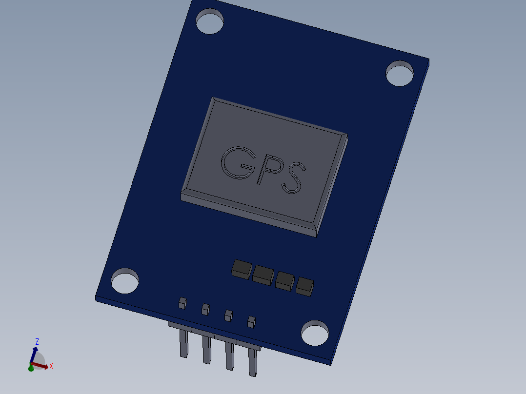 Neo 6m全球定位系统模块主视图