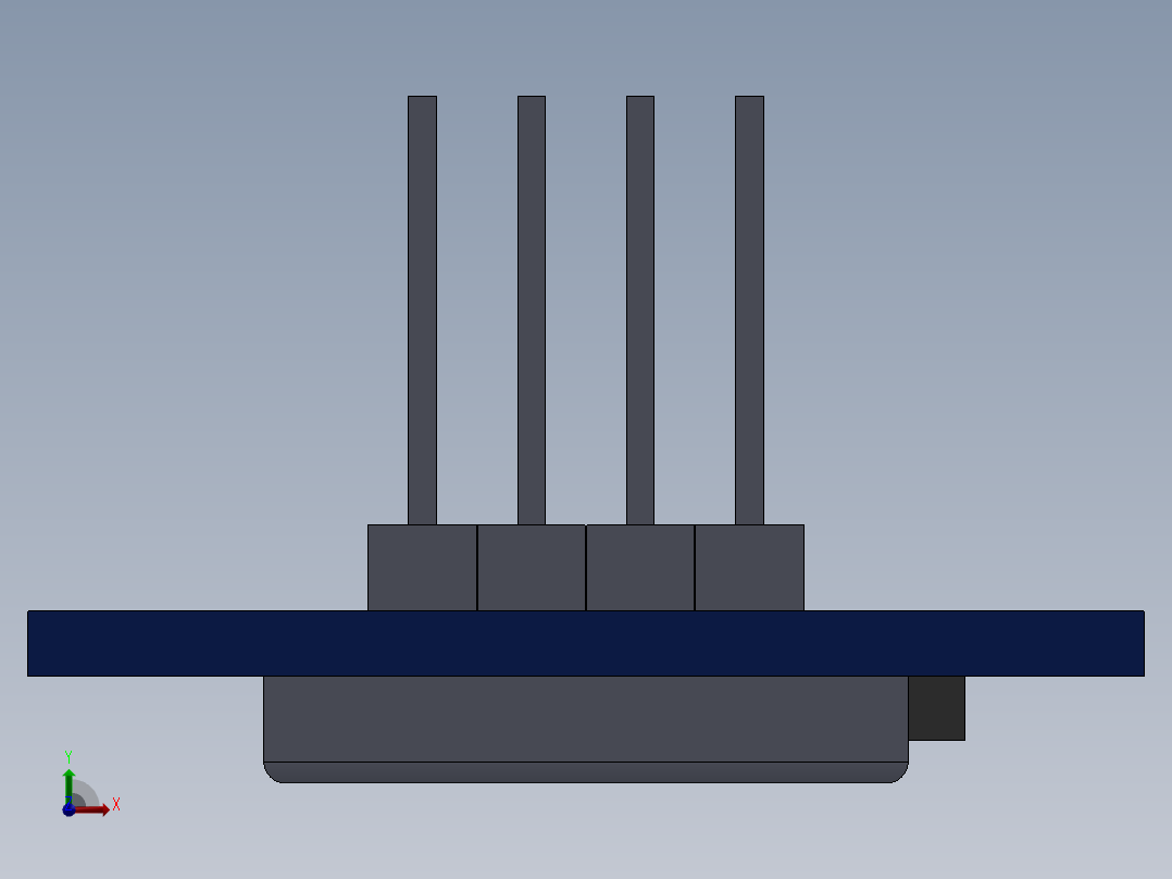 Neo 6m全球定位系统模块前视图