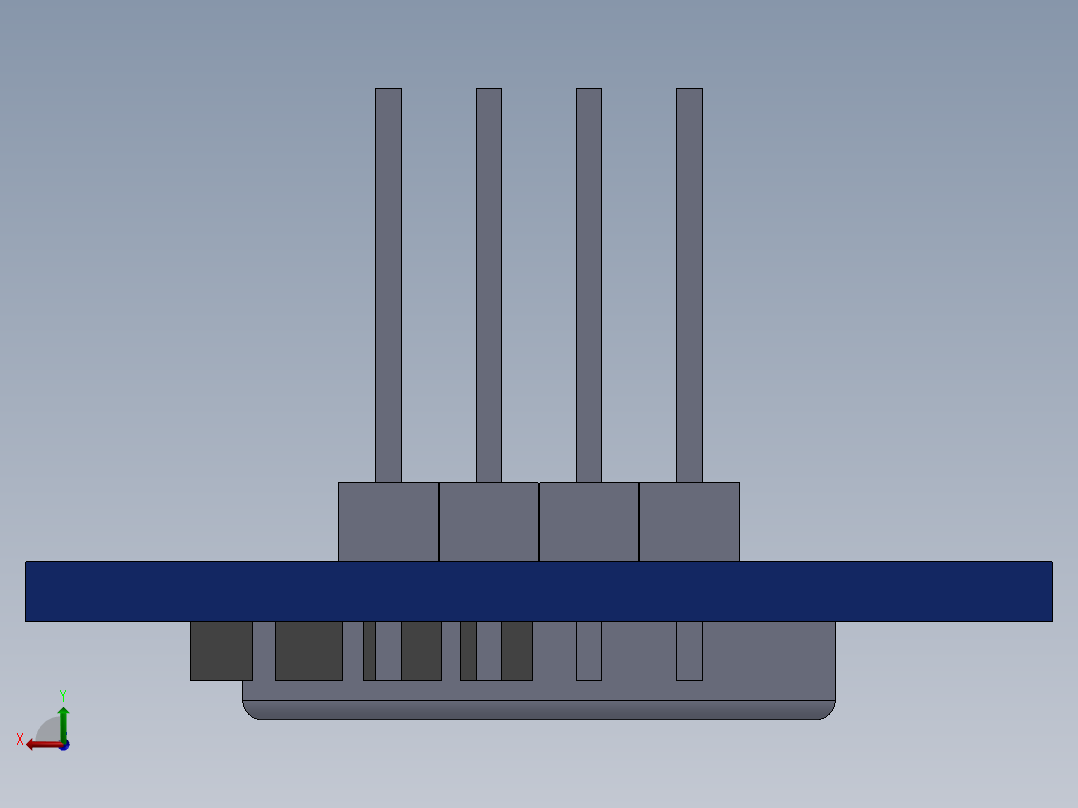 Neo 6m全球定位系统模块后视图