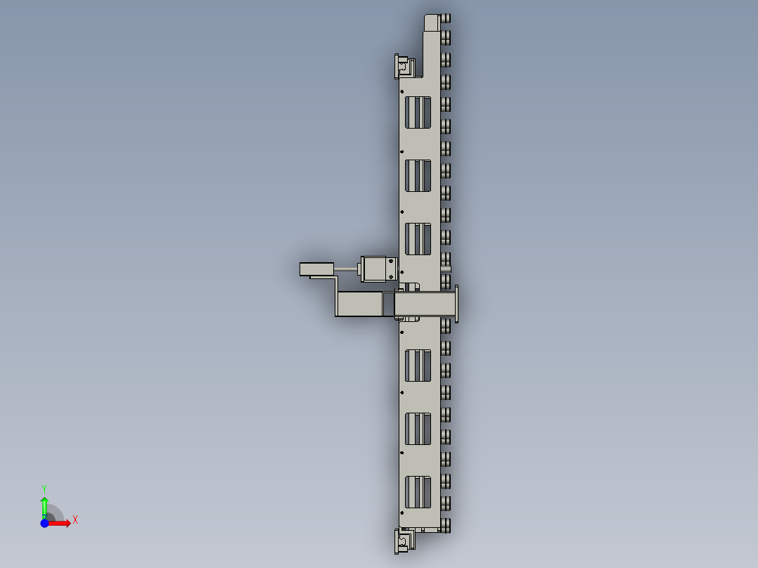 居中组件前视图