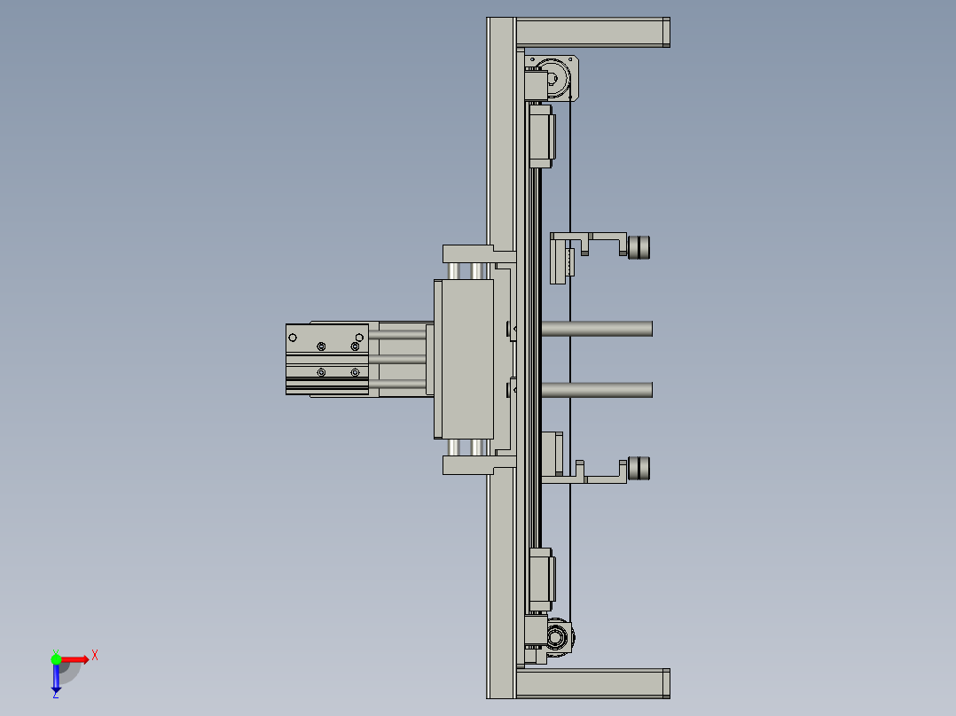 居中组件俯视图