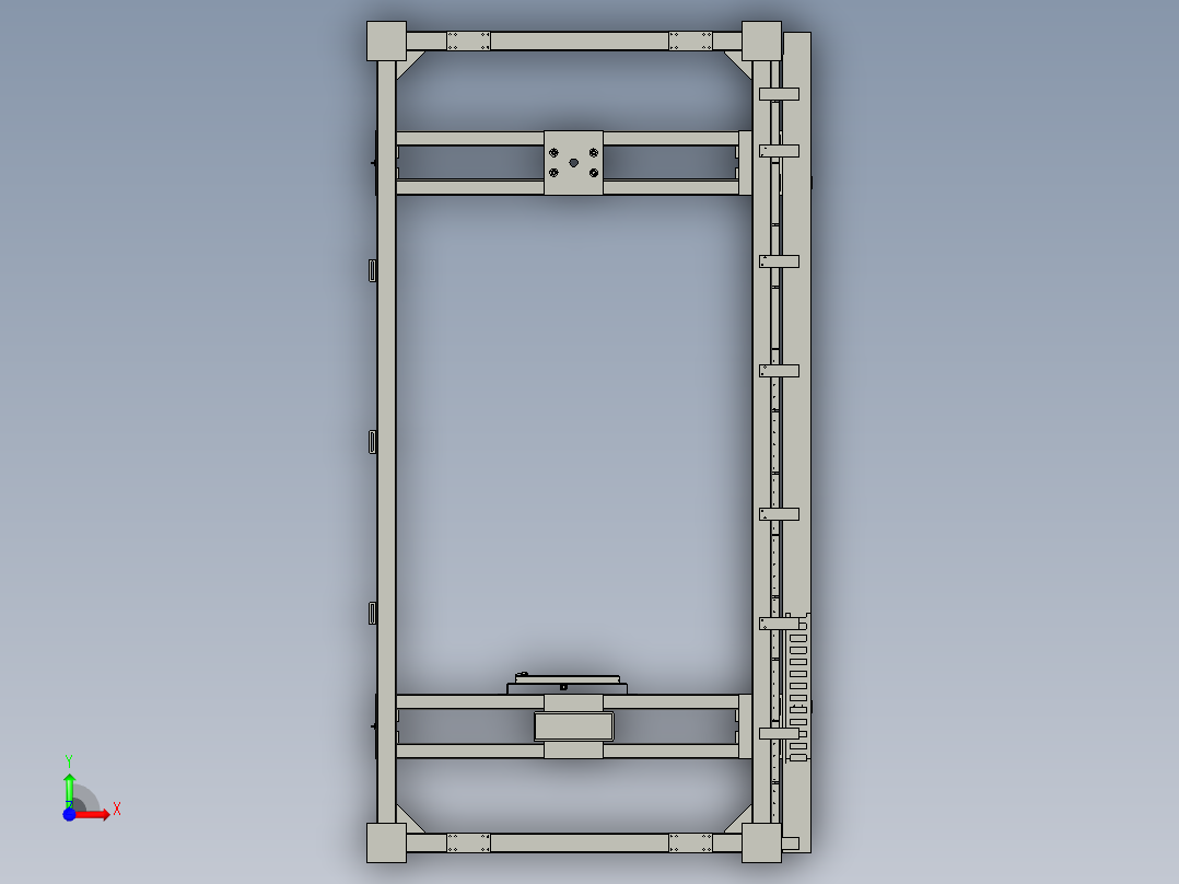 出料机械手前视图