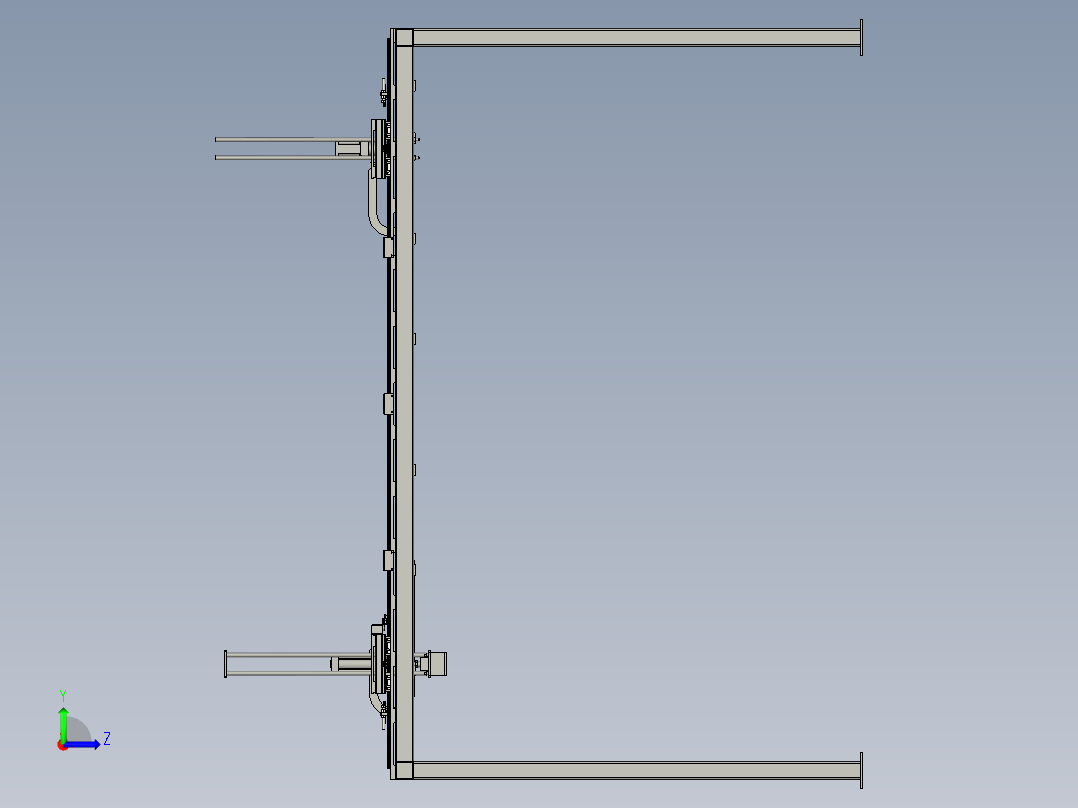 出料机械手左视图