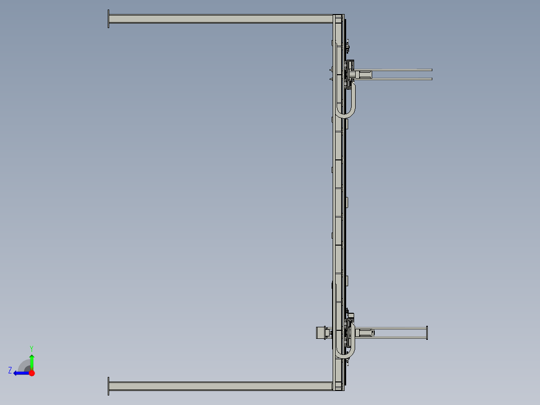 出料机械手右视图