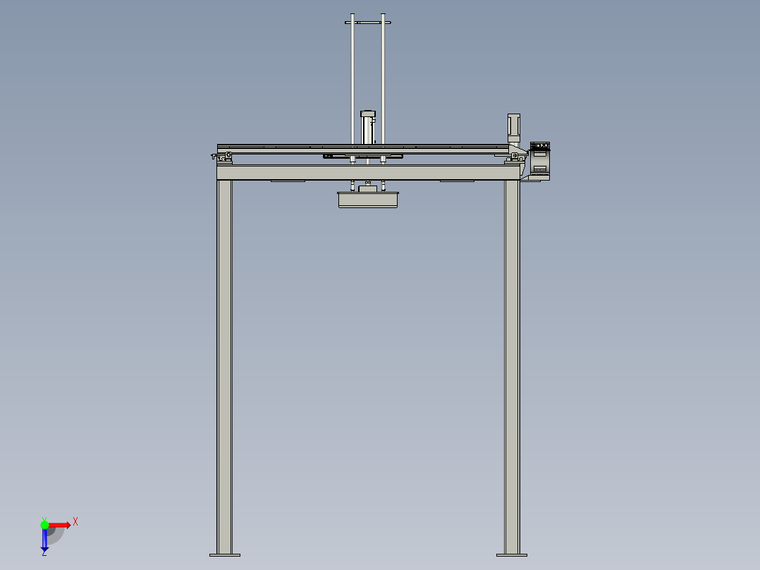 出料机械手俯视图