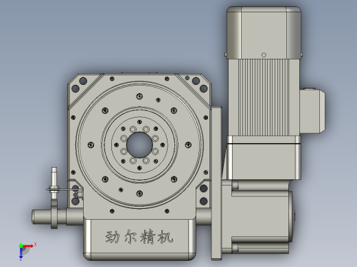 JE-140DT水平直插式右侧JY法兰面及壳体加定位销俯视缩略图