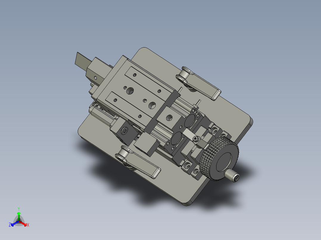 45度切割组合件主视图